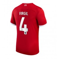 Camisa de time de futebol Liverpool Virgil van Dijk #4 Replicas 1º Equipamento 2023-24 Manga Curta